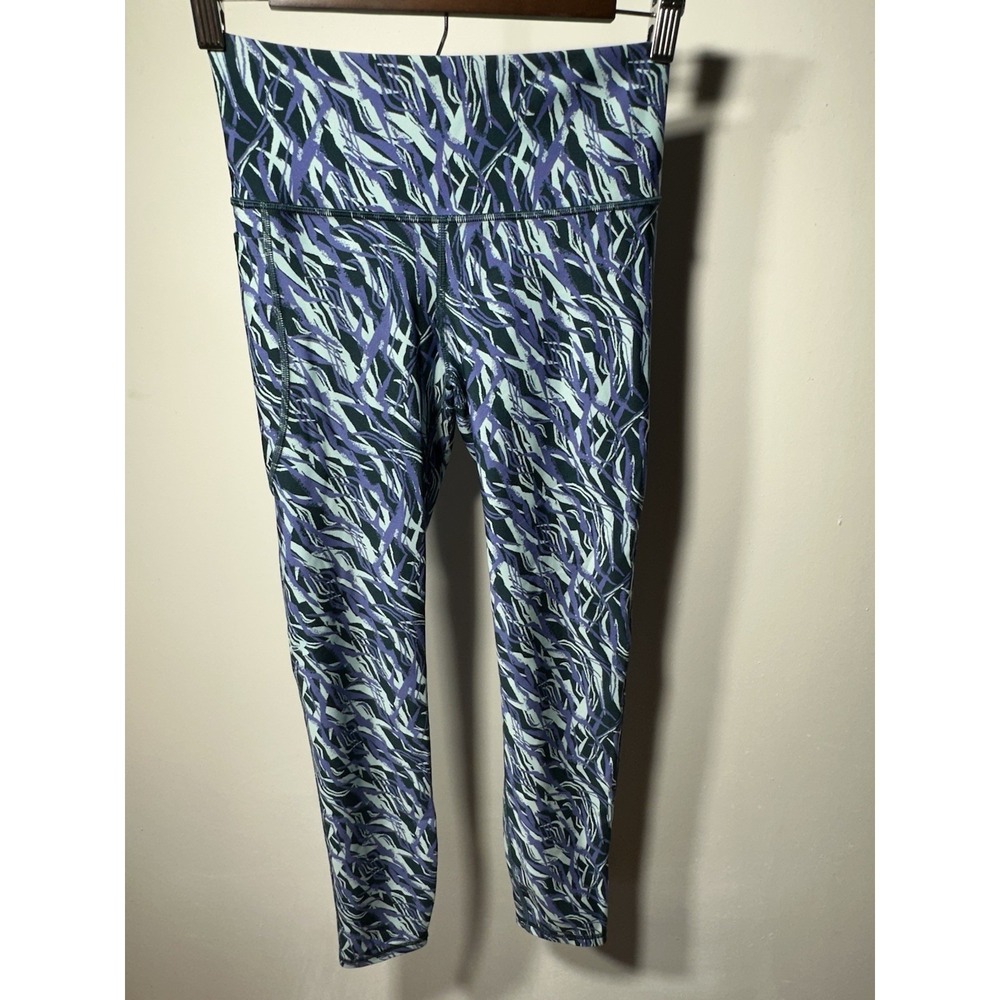 UNDER ARMOUR Women's Small No-Slip Waistband Printed Ankle Leggings Compression